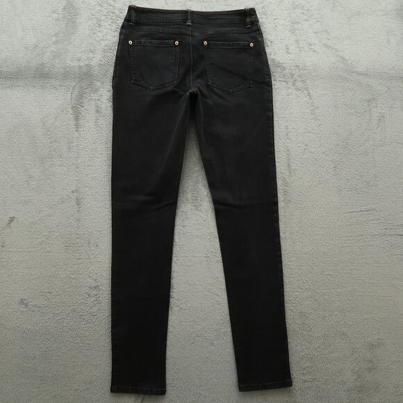 INC International Concepts Jeans Women's 4 Black Low-Rise Skinny 31.5" Inseam - Picture 10 of 16